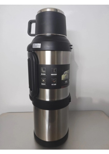 Travel Vacuum Pot 4 Litre Dağcı Termos Paslanmaz Çelik Renk