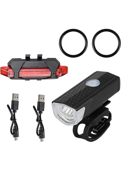 Şarjlı Bisiklet Ön-Arka Far Stop Lambası Seti indirimleri
