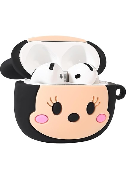 Airpods 4.nesil ile Uyumlu Kılıf Karikatür Mickey Mouse Figürlü Tasarım Sevimli Figürlü Silikon Kılıf fiyatları