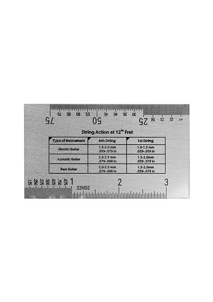 Paslanmaz Çelik Tel Aksiyon Cetveli Gitar Kurulum Ölçer Luthier Ölçüm Aleti Elektrik, Akustik ve Bas Gitarlar Için Kullanım Kılavuzu fiyatları