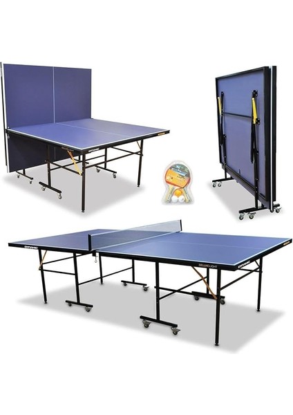 Delux Lite Indoor Masa Tenisi Masası, 16MM Profesyonel, 2 Raket 3 Top Hediyeli Set fırsatları