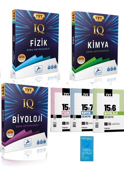 Tyt Iq Fizik-Kimya-Biyoloji Soru Kütüphanesi ve Marka Branş Denemeleri+Kafa Defteri 2025