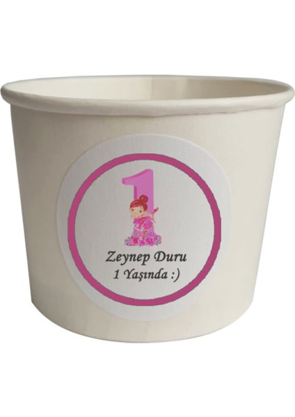 Beyhan Bayhan 40 Parça Kişiye Özel Pembe 1 Yaş Kürdan Seti Bardak Kase Kısa ve Uzun Kürdan - Bir Yaş modelleri