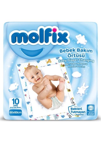 Molfix Bebek Bakım Örtüsü 60X60 10 Adet