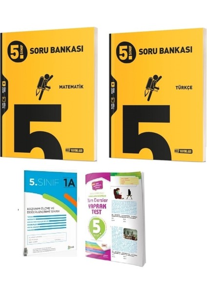 5. Sınıf Matematik ve Türkçe Soru Bankası Seti ile Tüm Dersler Yaprak Test ve Kds Deneme Hediye