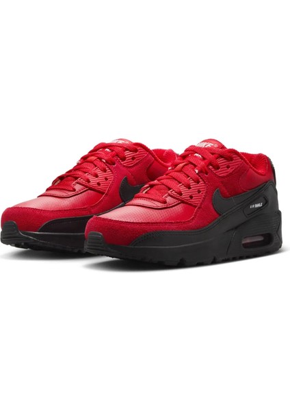Air Max 90 Se Gs Unisex Kırmızı Sneaker Deri Ayakkabı - IF2623-600