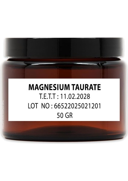 Magnesium Taurate – %100 Saf Hammadde Toz 50 gr.
