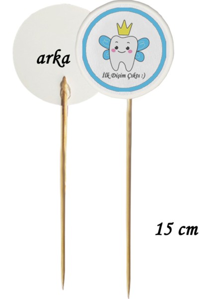 Beyhan Bayhan 40 Parça Mavi Diş Perili Ilk Dişim Çıktı Kürdan Seti - Bardak Kase Kısa ve Uzun Kürdan fiyatları