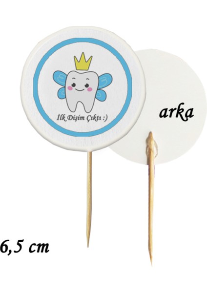 Beyhan Bayhan 40 Parça Mavi Diş Perili Ilk Dişim Çıktı Kürdan Seti - Bardak Kase Kısa ve Uzun Kürdan modelleri