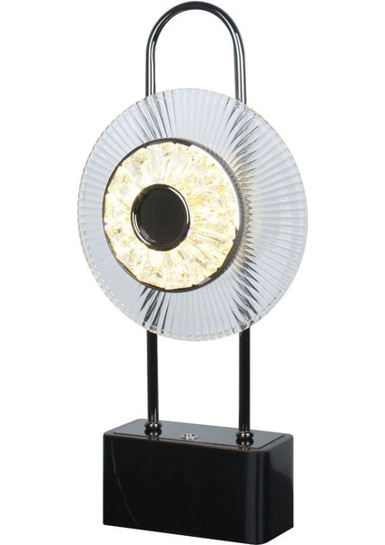 stalin Platin Mermer Tabanlı Dekoratif Lux Masa Lambası