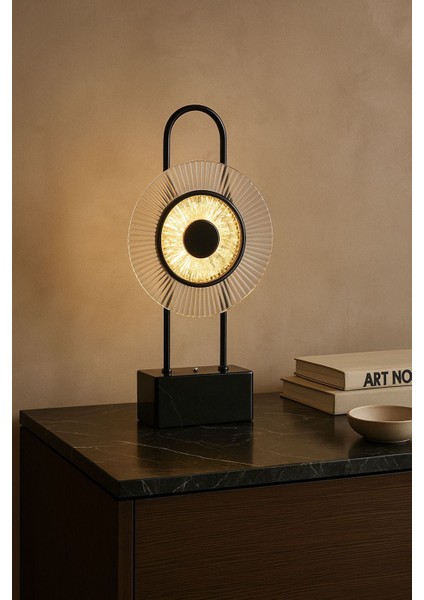 stalin Platin Mermer Tabanlı Dekoratif Lux Masa Lambası fiyatları