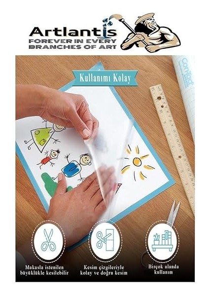 Asetat Şeffaf Folyo 45X2M indirimleri