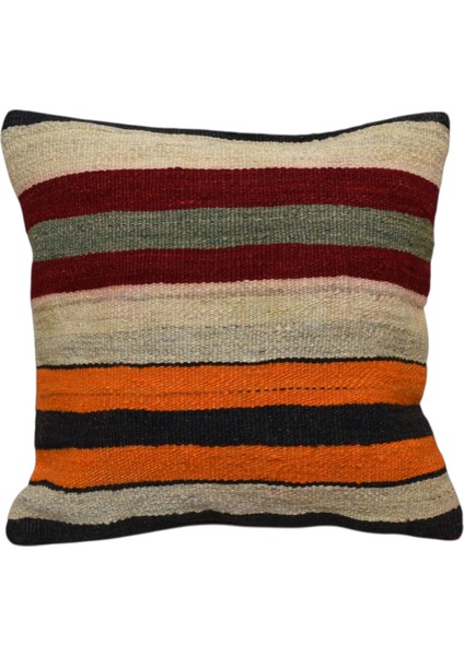 Yeni El Dokuma Dekoratif Kilim Kırlent Yastık Kılıfı 6441