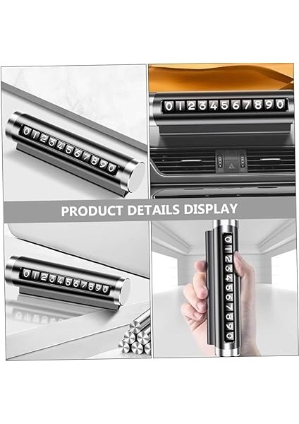 Çevirmeli Ayarlı Torpido Üstü Silindir Numaratör, Telefon Numarası Gösterici, Pratik ve Şık Tasarım, Kolay Kullanım modelleri