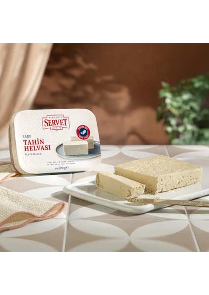 Bercekız Servet Rafine Şeker Ilavesiz - Sade Helva 200 gr