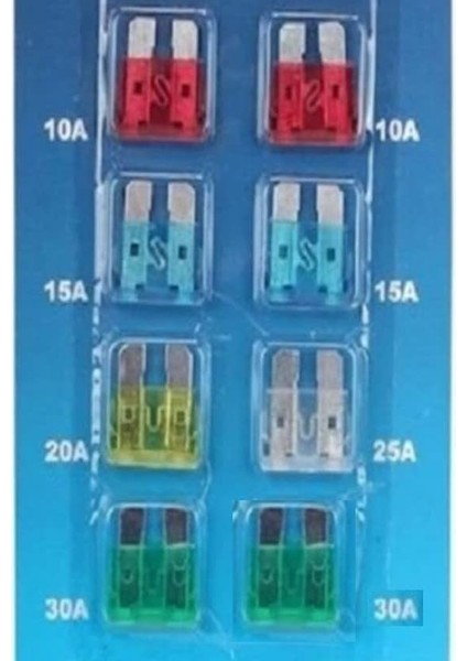 Car Accesories Araba Sigorta Seti 10'lu Bıçak Sigorta Oto Bıçak Sigortası 10 Adet