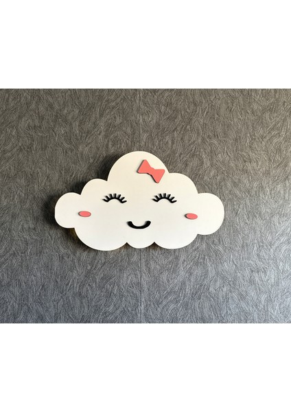 LED Işıklı Çocuk Odası Duvar Dekorasyon – Gülen Bulut – Kız Çocukları Için modelleri