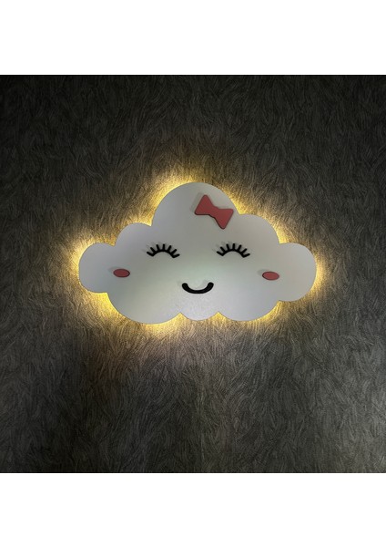 LED Işıklı Çocuk Odası Duvar Dekorasyon – Gülen Bulut – Kız Çocukları Için fırsatları