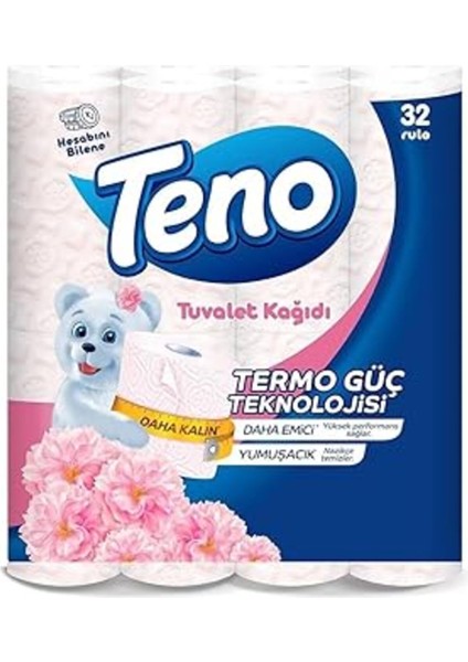 Teno Pudra Kokulu Tuvalet Kağıdı 32 Adet