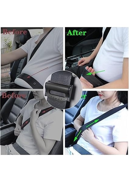 Araba Emniyet Kemeri Ayarlayıcı Oto Emniyet Kemeri Klipsi Omuz Boyun Askısı Pozisyoneri Yetişkinler, Çocuklar Için (4 Paket) indirimleri