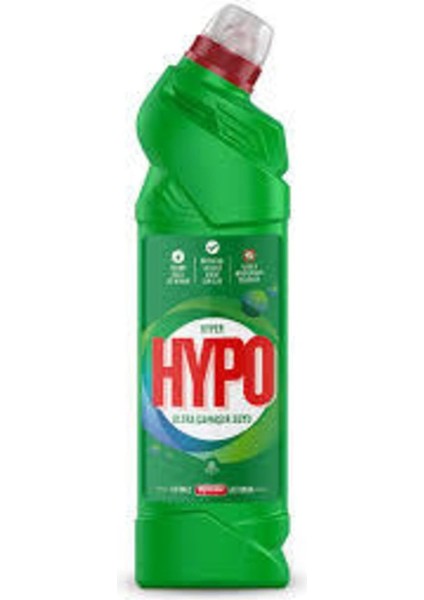 Hyper Hypo Ultra Çamaşır Suyu Çam Tazeliği, 750 Gr, Yeşil