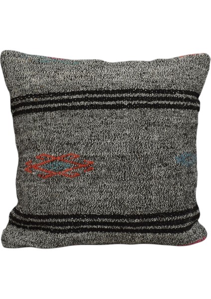 Yeni El Dokuma Dekoratif Kilim Kırlent Yastık Kılıfı 6444