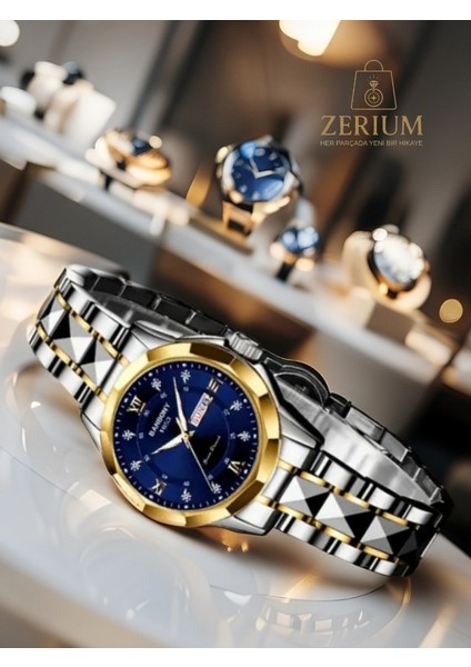 Luminous Grace – Taşlı Yuvarlak Kadranlı Ipx7 Su Geçirmez Premıum Kadın Saat fırsatları