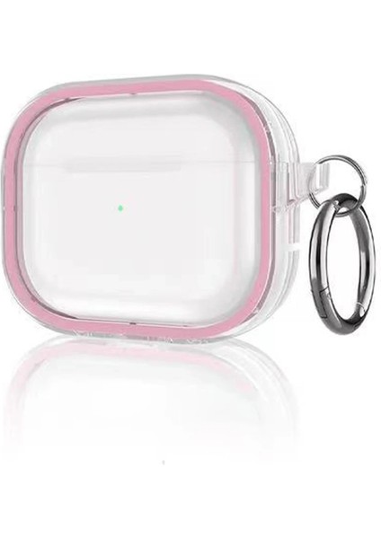 Zengezur Movenchy Airpods Pro 2 (2.nesil) Shiny Şeffaf Kılıf - Pembe