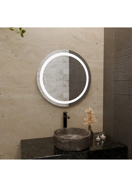 LED Işıklı Yuvarlak Ayna – Modern Dekoratif Duvar Aynası