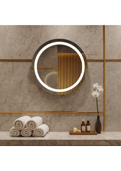 LED Işıklı Yuvarlak Ayna – Modern Dekoratif Duvar Aynası indirimleri