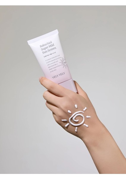 Vely Vely Bakuchiol Super Mild Sun Screen SPF50+ Pa++++ Hassas Ciltler Için Nazik Güneş Koruyucu 50 ml modelleri