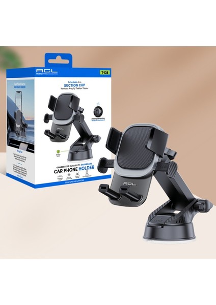 T-128 Torpido Üstü ve Pencere Için , Kilitli , 360° Ayarlanabilir Araç Içi Telefon Tutucu