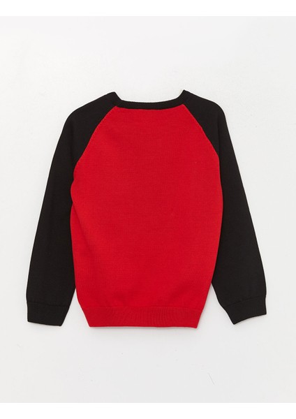 Yeni Sezon Bisiklet Yaka Spider-Man Çift Yönlü Payetli Uzun Kollu Erkek Çocuk Triko Kazak modelleri