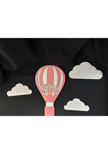 Bebek Odası Çocuk Odası Kapı ve Duvar Süsü Ahşap Balon – Bulut Dekor – Mavi-Pembe indirimleri