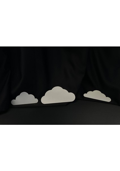 Bebek Odası Çocuk Odası Kapı ve Duvar Süsü Ahşap Balon – Bulut Dekor – Mavi-Pembe