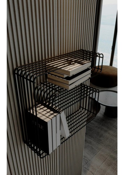 Paslanmaz Metal Duvar Rafı Kitaplık Banyo Düzenleyici Kıvrımlı Tel Kitaplık ve Mutfak Rafı fiyatları