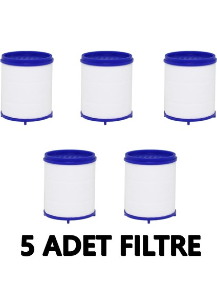 5 Adet Pas Kireç Tortu Engellleyici Arındırıcı Musluk Batarya Yedek Arıtma Filtresi