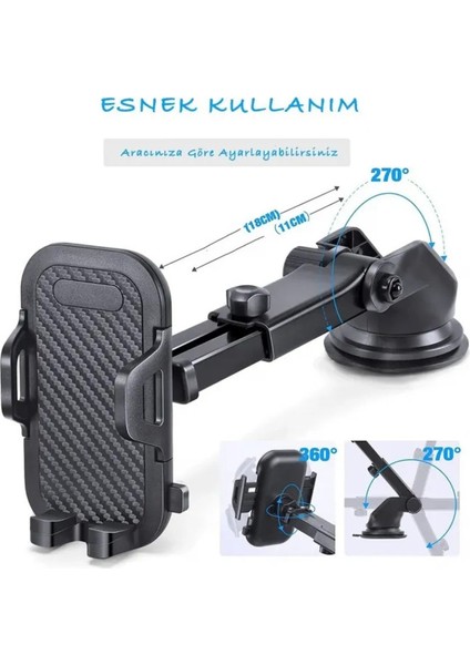 Lkh-38 Vakumlu Otomatik Kilitli Araç Içi Telefon Tutucu modelleri