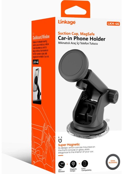 Lkh-46 Magnetik Torpido Üstü ve Pencere Için Vakumlu , Mıknatıslı Araç Içi Telefon Tutucu fiyatları