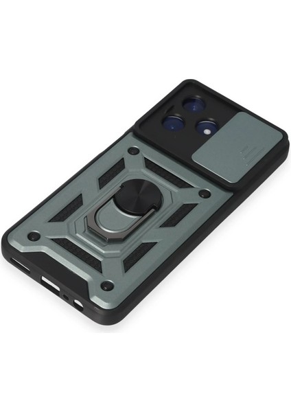 Zengezur Newface Realme C53 Kılıf Pars Lens Yüzüklü Silikon - Yeşil fırsatları