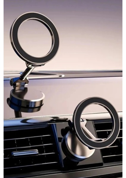 Magsafe Uyumlu 360 Derece Dönebilen Telefon Tutucu – Araç, Ofis ve Ev Kullanımı Için