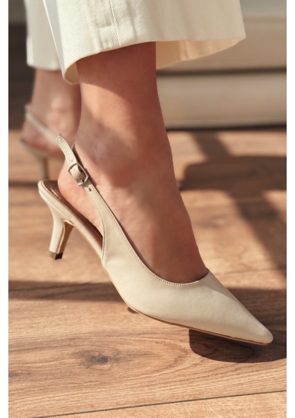 Teylor Bej Ince Topuklu Kadın Ayakkabı fiyatları