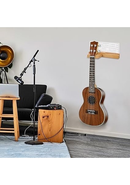 Gitar Duvar Askısı, Ahşap, LED Ahşap Gitar Askısı, USB ile Çalışır, Ukulele ve Saklama Için, Gitaristler ve Erkekler Için Gitar Hediyesi modelleri