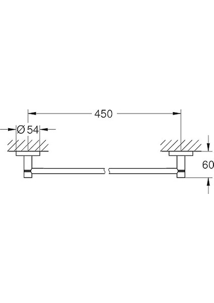 Start Quickfix Uzun Havluluk | 504MM | Duş / Banyo Aksesuarları | Krom | 41197000 modelleri