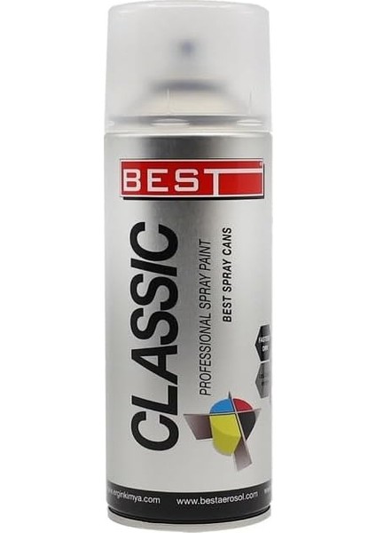 Classic Beyaz Sprey Boya, 400 Ml, Nitroselüloz Bazlı, Metal ve Ahşap Yüzeyler Için