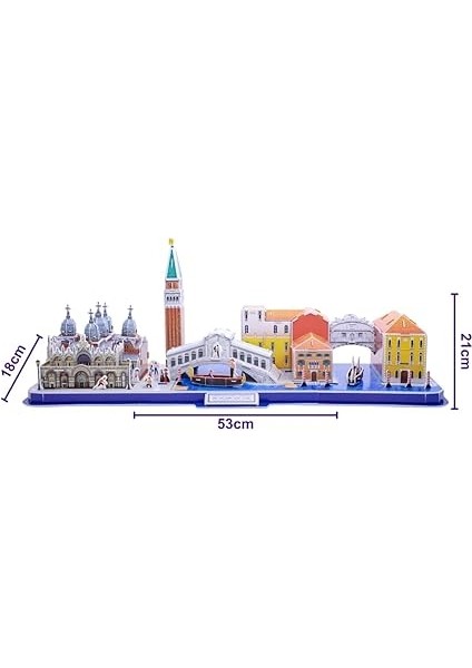 3D Puzzle CUB/MC269H City Line - Venedik - Italya indirimleri