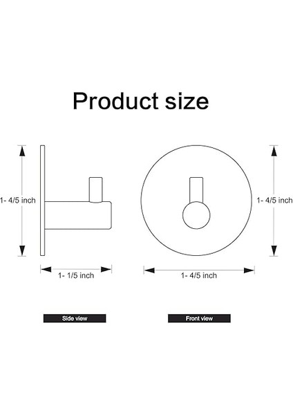Yapışkanlı Askılık - 5'li Paket, Ağır Hizmet, Duvar Kancaları, Su Geçirmez Paslanmaz Çelik Askılıklar Ceket, Havlu, Bornoz Askılık Duvara Montaj, Banyo Mutfak Garaj Ev Otel Ofis Dolabı ve Yatak Odası Askıları 3m Bantlı, Mat Siyah Mat Siyah 06 fiyatları