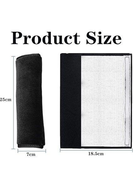 2 Parçalı Araç Emniyet Kemeri Koruyucu, Çıkarılabilir Emniyet Kemeri Koruyucu, Boyun/omuz Koruması, Yetişkinler ve Çocuklar Için (Siyah) fiyatları