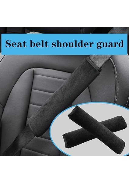2 Parçalı Araç Emniyet Kemeri Koruyucu, Çıkarılabilir Emniyet Kemeri Koruyucu, Boyun/omuz Koruması, Yetişkinler ve Çocuklar Için (Siyah) fırsatları
