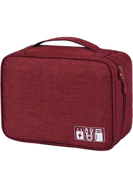 Elektronik Organatör Kablo Aksesuarları Için Seya Çantası Saklama Çantası Kılıfı Ücre Ayrılmış Kablo Kablosu Için Su Geçirmez Şarj Cihazı Sabit Disk Güç Bankası